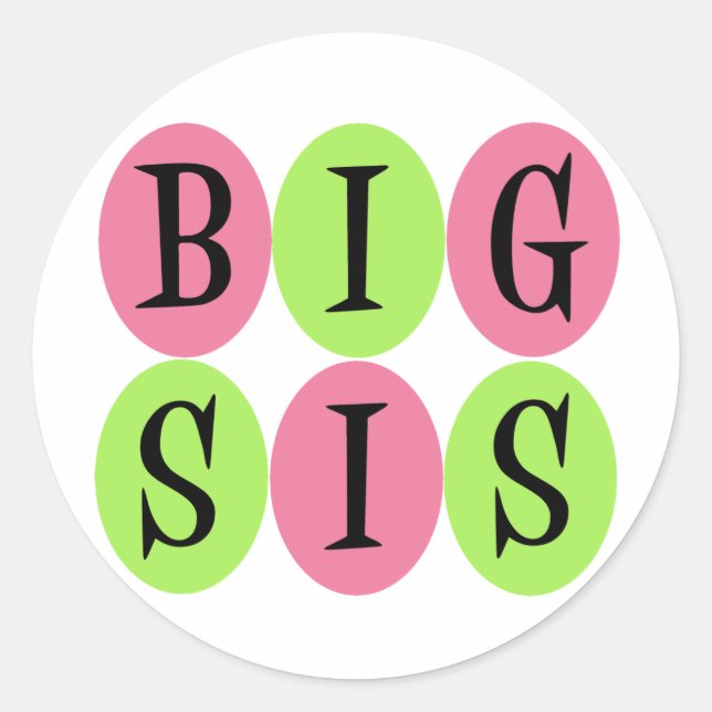 Autocollants Big Sis (Devant)