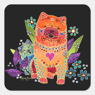 Autocollants BINDI à carré à boue lisse