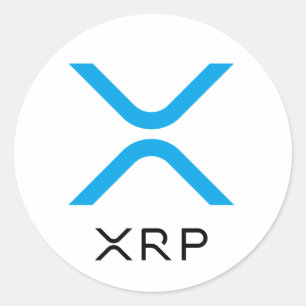 Autocollants bleus et noirs d'ondulation de XRP du