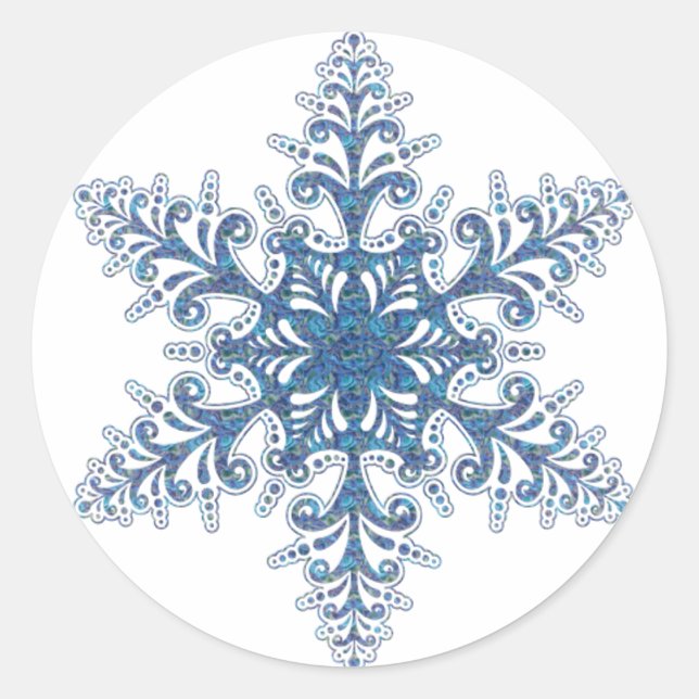 Autocollants Blue Snowflake (Devant)