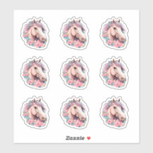 Autocollants, Boho Horse, Autocollant Ordinateur P