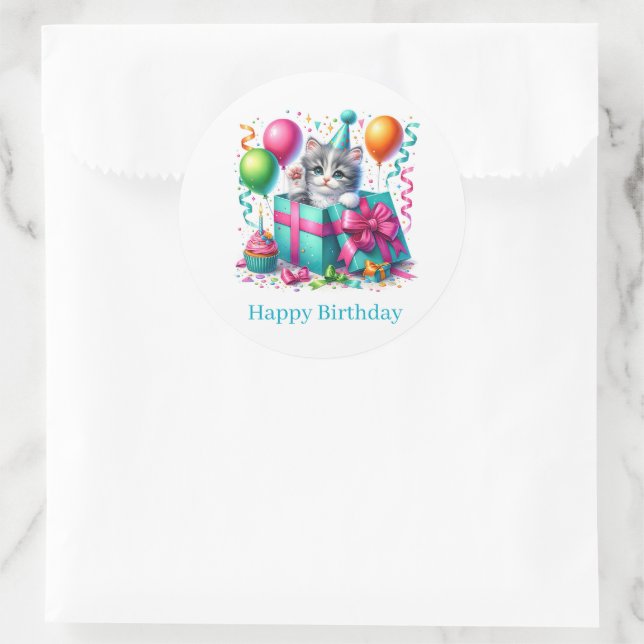Autocollants Bonne Fête Minou (Sac)