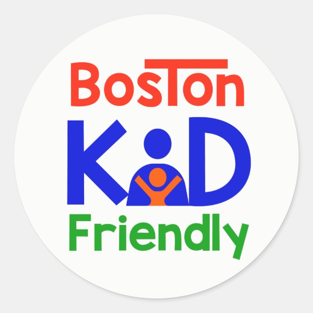 Autocollants Boston Kid Friendly (Devant)