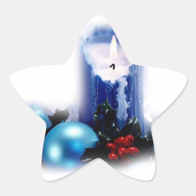 Autocollants bougie de Noël (Devant)