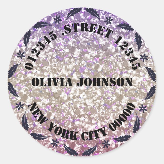 Autocollants brillants personnels (Devant)