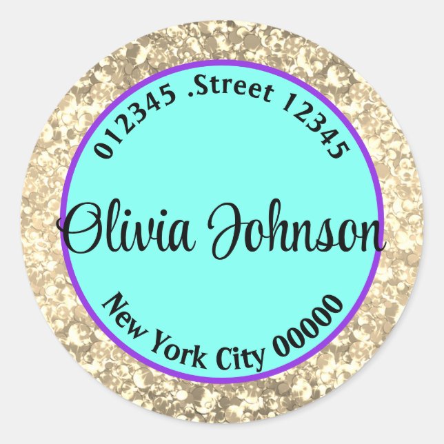 Autocollants brillants personnels (Devant)