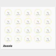 Autocollants Buzz & Bloom - dessin de abeille dess