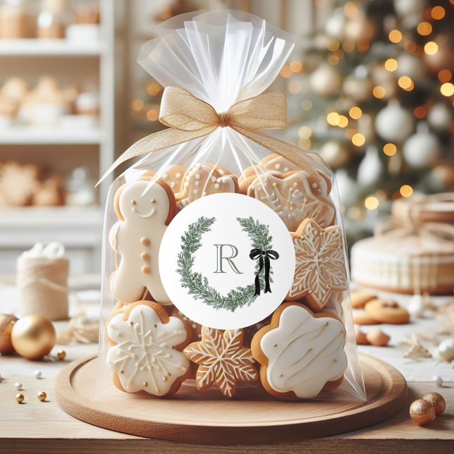 Autocollants Cadeau Blason Couronne Monogramme Cla (Créateur téléchargé)