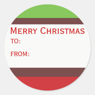Autocollants cadeaux de Noël