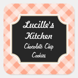 Autocollants cadeaux Retro Rose Black Custom Kitch