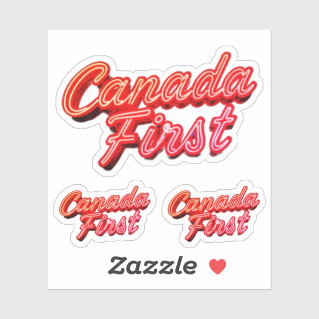 AUTOCOLLANTS CANADAFIRST (Feuille)