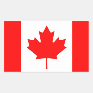 Autocollants canadiens de décalque de drapeau
