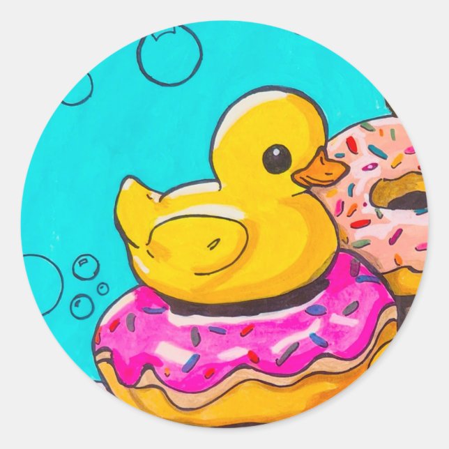 Autocollants Canard et Beignet (Devant)