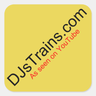 Autocollants carré DJsTrains Logo