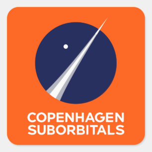 Autocollants carrés avec le logo de Copenhague
