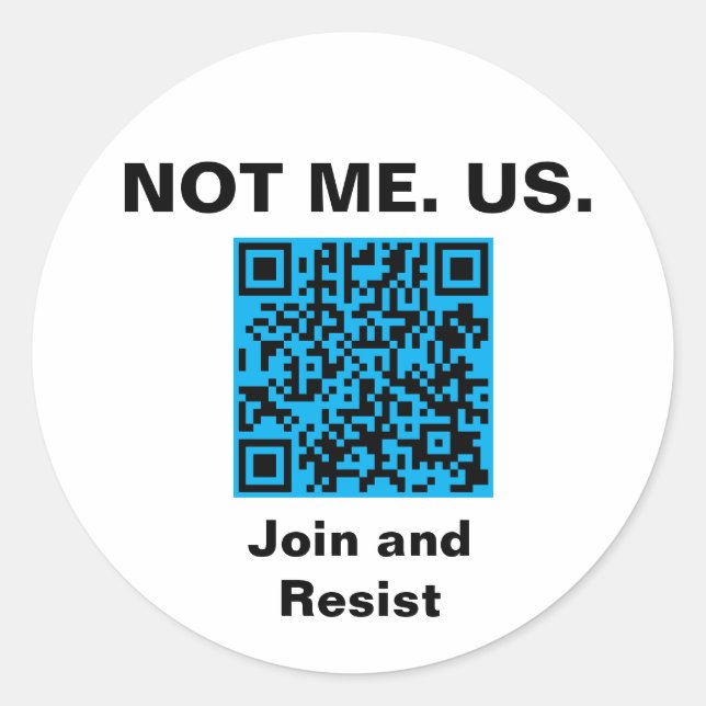 Autocollants carrés de 3 pouces. Feuille de 6. (Devant)