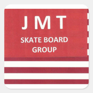 Autocollants carrés JMT