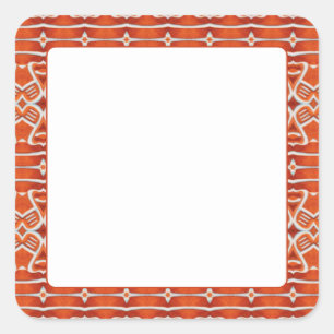 Autocollants carrés mats GINGERBREAD 3,8 cm