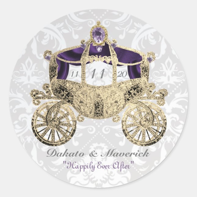 Autocollants Carrosse Conte de Fée Royal (Devant)