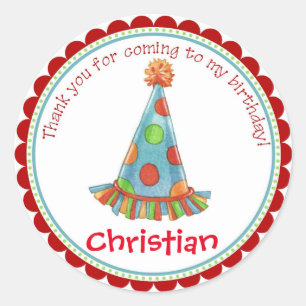 Autocollants casquettes de fête d'anniversaire vin