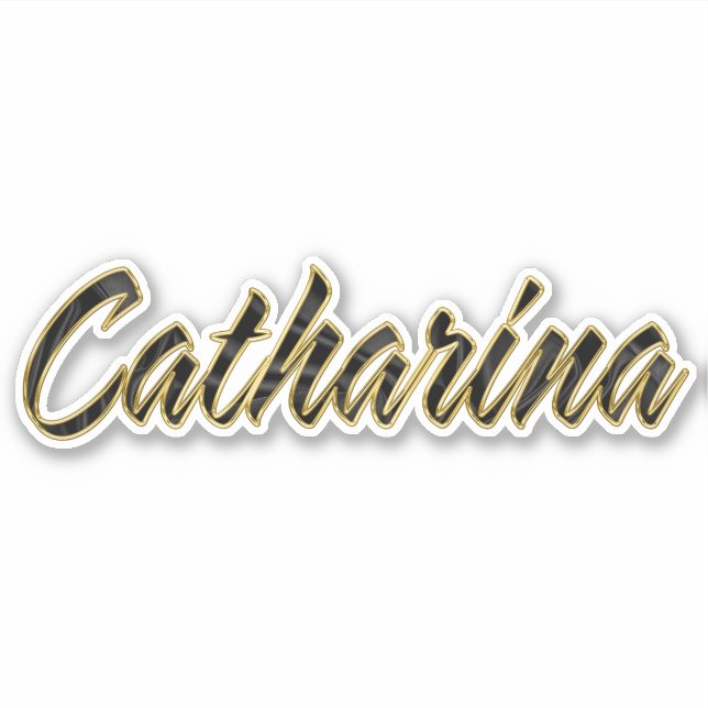 Autocollants Catharina black Gold Lettering (Devant)