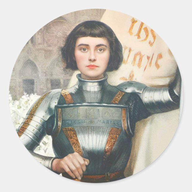 Autocollants catholiques Ste Jeanne d'Arc  (Devant)