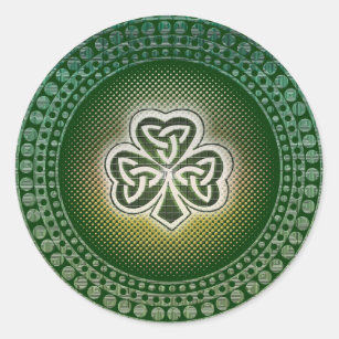 Autocollants celtiques irlandais de shamrocks