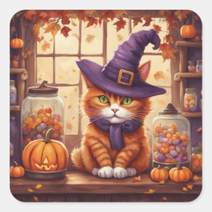 autocollants chat halloween #4