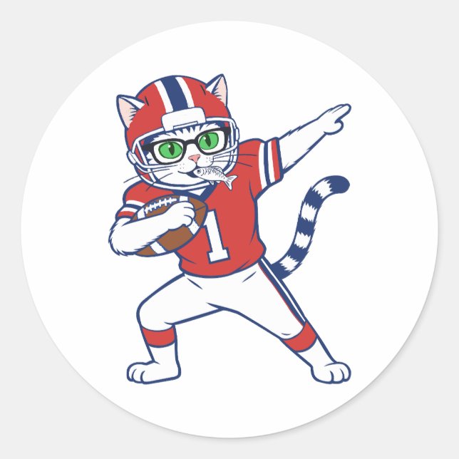 Autocollants Chat Touchdown (Devant)