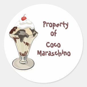 Autocollants chauds de coutume de fondant de