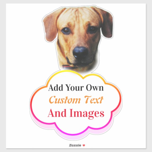 Autocollants chien en vinyle sur mesure pour voitu (Feuille)