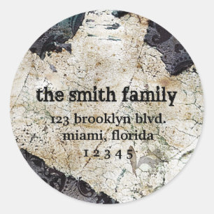 Autocollants classiques usés d'étiquette de