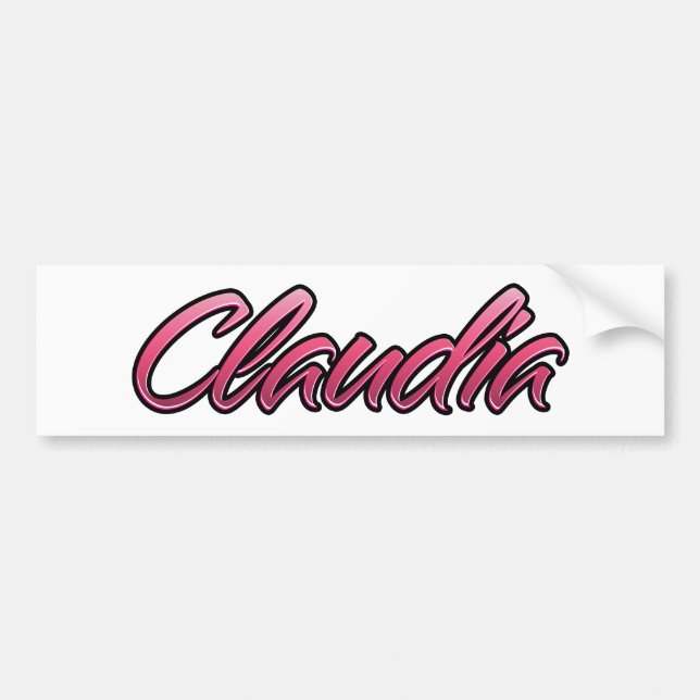 Autocollants Claudia rose pâle (Devant)