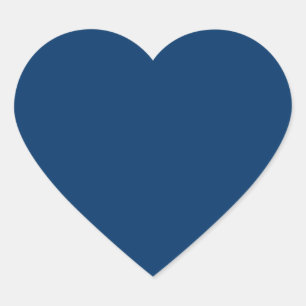 Autocollants Cœur Bleu Minuit – Personnalisables