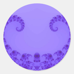 Autocollants Cœur Bleu Violet