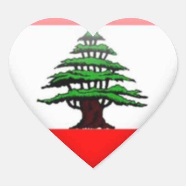Autocollants Cœur du Liban (Devant)