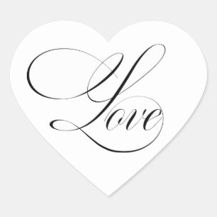 autocollants coeur Love