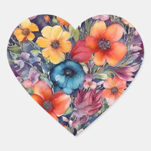 autocollants coeur Love