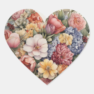 autocollants coeur Love