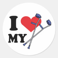 Autocollants Crutch Love