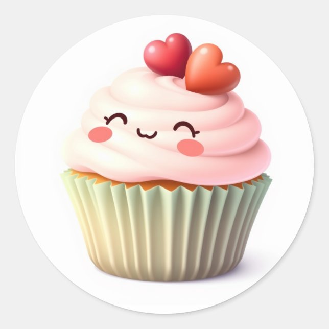 Autocollants Cupcake Mignons (Devant)