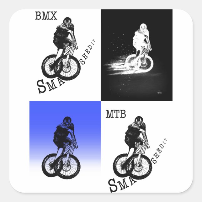 Autocollants CYCLISTES MTB VTT MX (Devant)