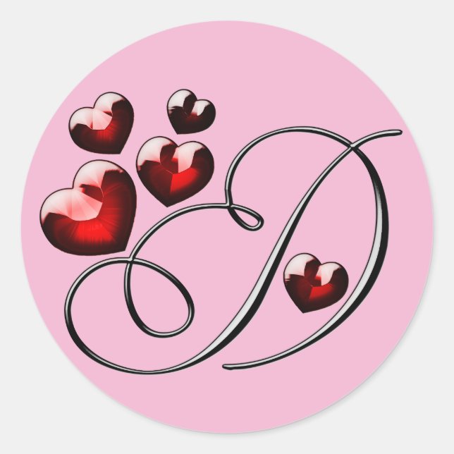 autocollants D initiaux monogramme (Devant)