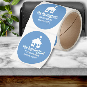 Autocollants d'adresse amusants et modernes