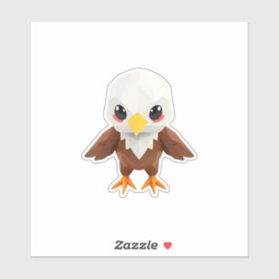 Autocollants d'aigle d'Origami
