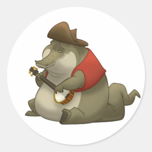 Autocollants d'alligator de Banjo-Strummin'