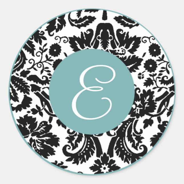 autocollants damask Monogrammes (Devant)