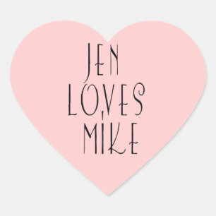 Autocollants d'amour personnalisés