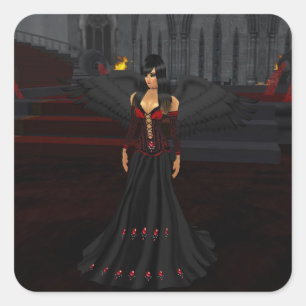 Autocollants d'ange d'obscurité