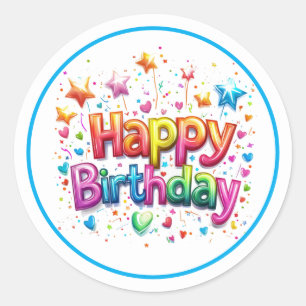 Autocollants d'anniversaire
